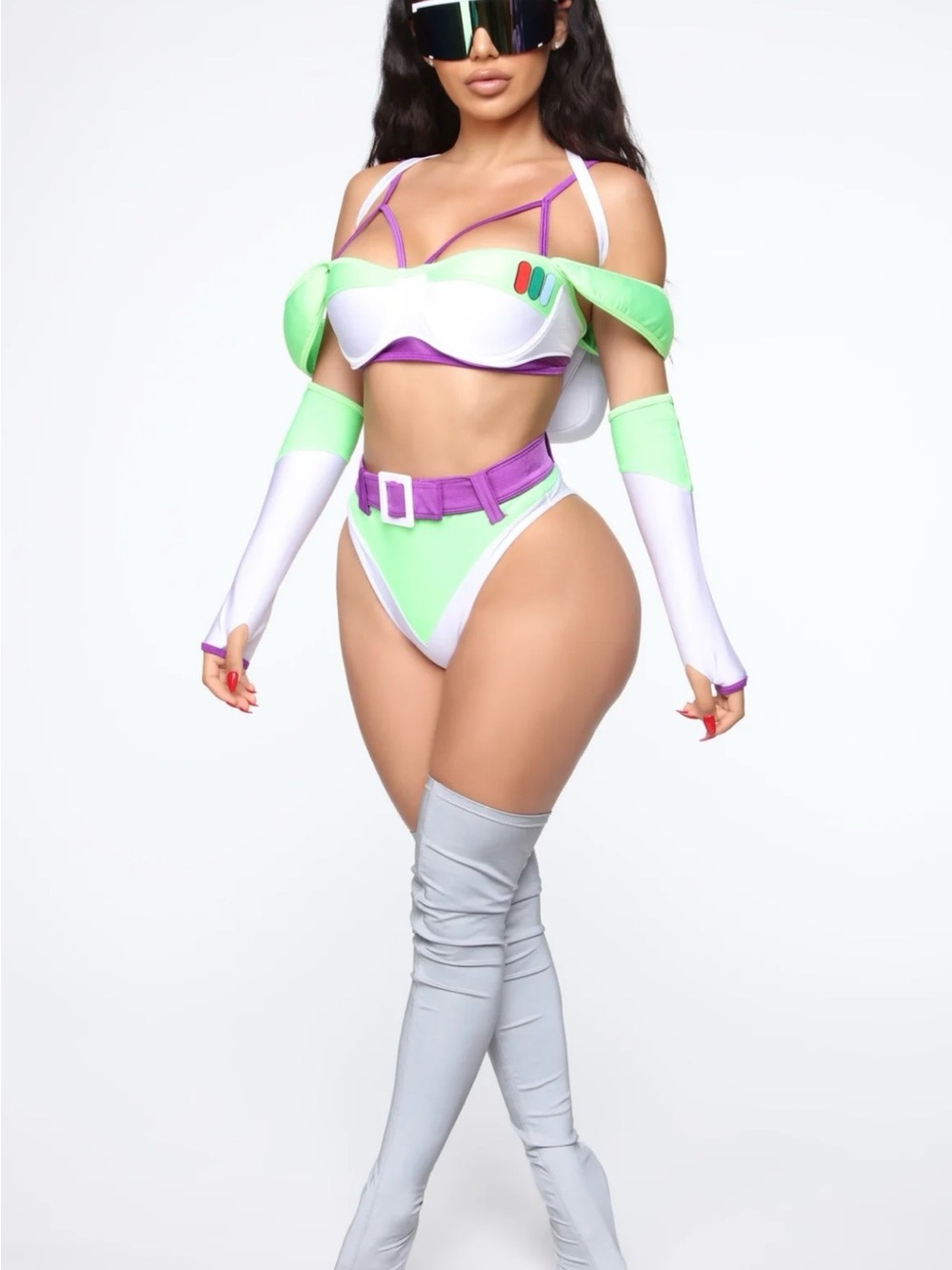 Infinite & Beyond Space Ranger Sexy Womens Halloween Costume, size 1X/2X
